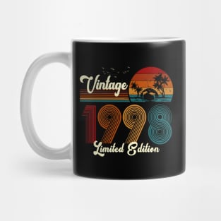 Vintage 1998 Shirt Limited Edition 22nd Birthday Gift Mug